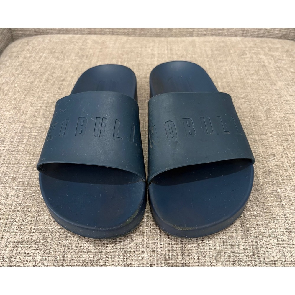 NOBULL Navy‎ Blue Slide Sandals Womens 6.5 Mens 5 Recovery Gym Shoes
